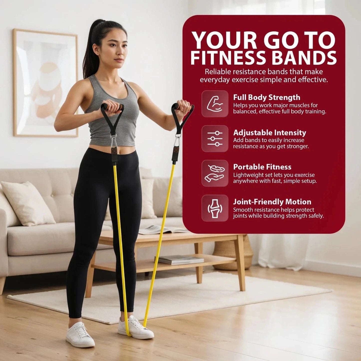 11PCS SET RESISTANCE BANDS WORKOUT EXERCISE CROSSFIT FITNESS YOGA TRAINING TUBES