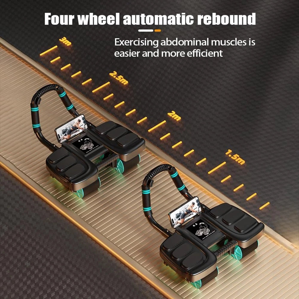 Healthy Belly Wheel with 6 Elbow Support Ab Roller Wheel Abdominal Fitness Wheel