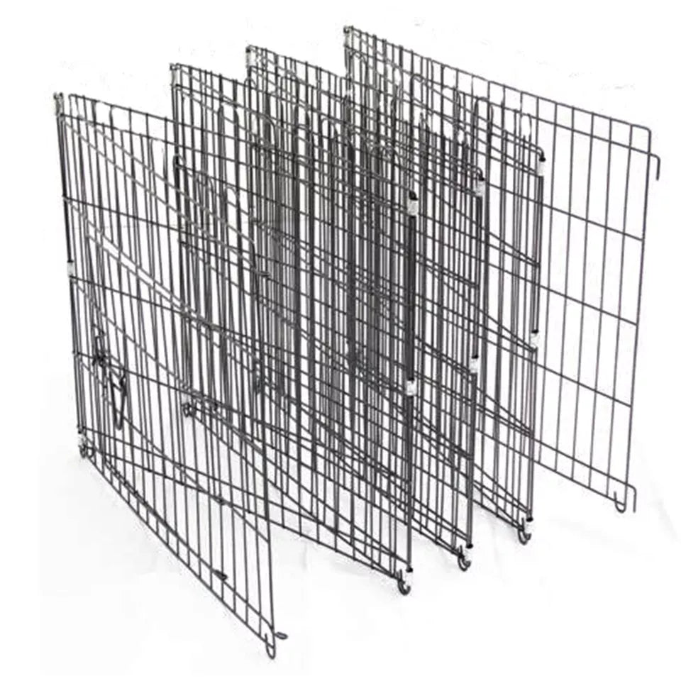 61CM Dog Pet Pen 8 Panel Metal Puppy Playpen Run Cage Fence Enclosure Indoor UK