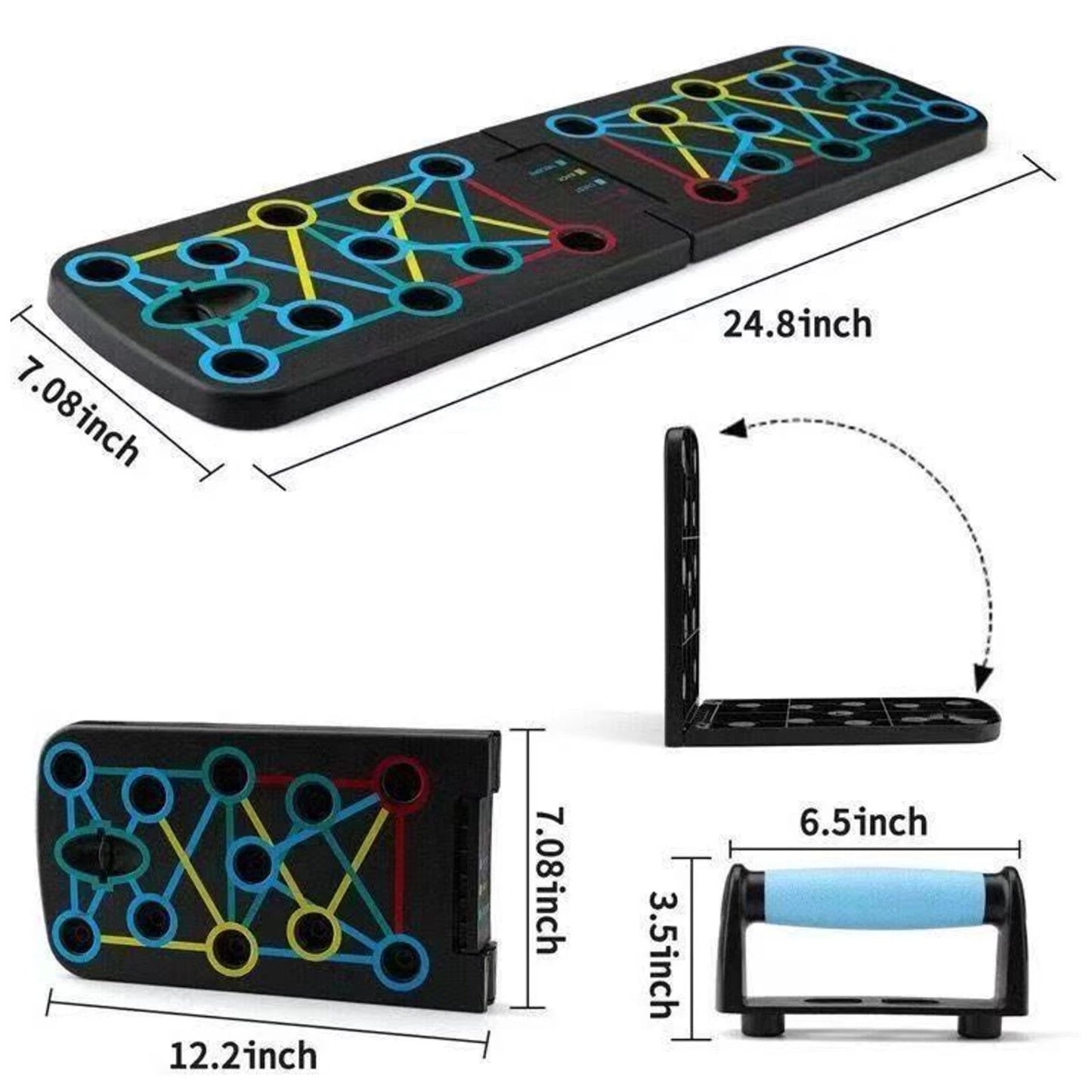 24 in 1 Push Up Board Foldable Multifunctional Portable Home Gym Workout Fitness