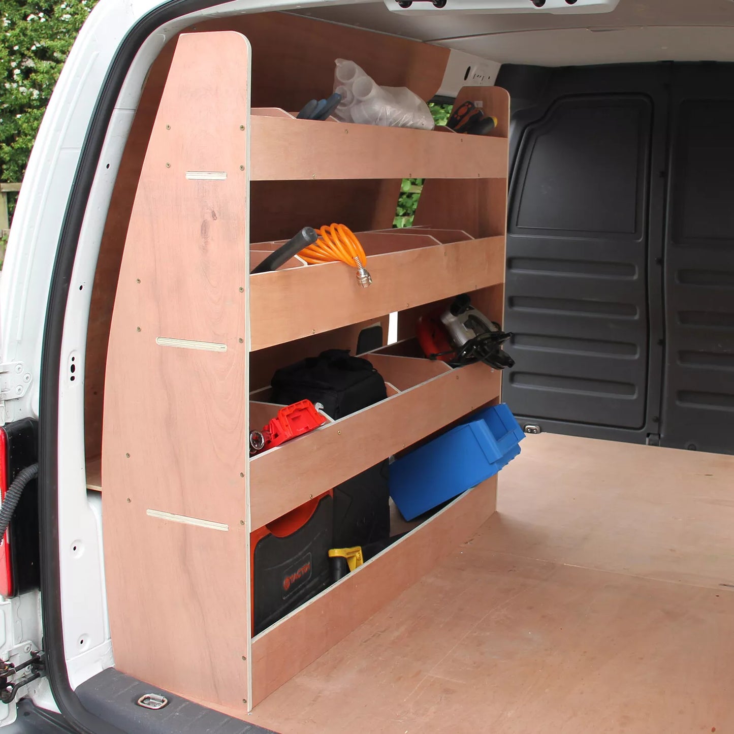 Van Racking Storage Shelving System Ply Tool Rack Ply Unit / VW Caddy SWB Van