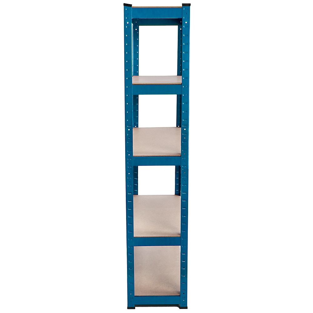 180 x 90 x 40cm (70.8 x 35.4 x 15.7 inches) Blue 5 Tier Racking Shelf Heavy Duty Garage Shelving Galvanised Storage Shelves