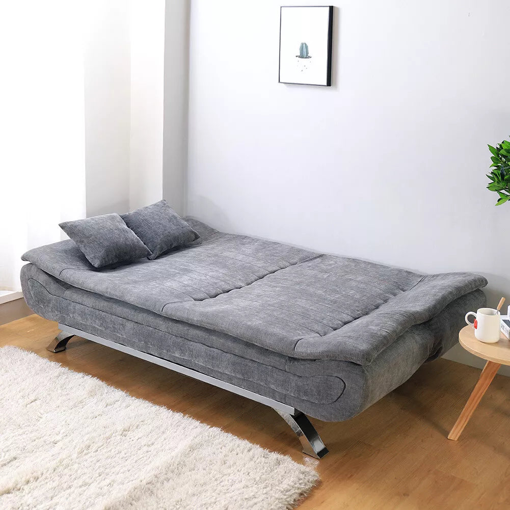 190cm Large 3 Seater Sofabed Recliner Sofa Bed Linen 2 Sleeper Couch Settee Beds