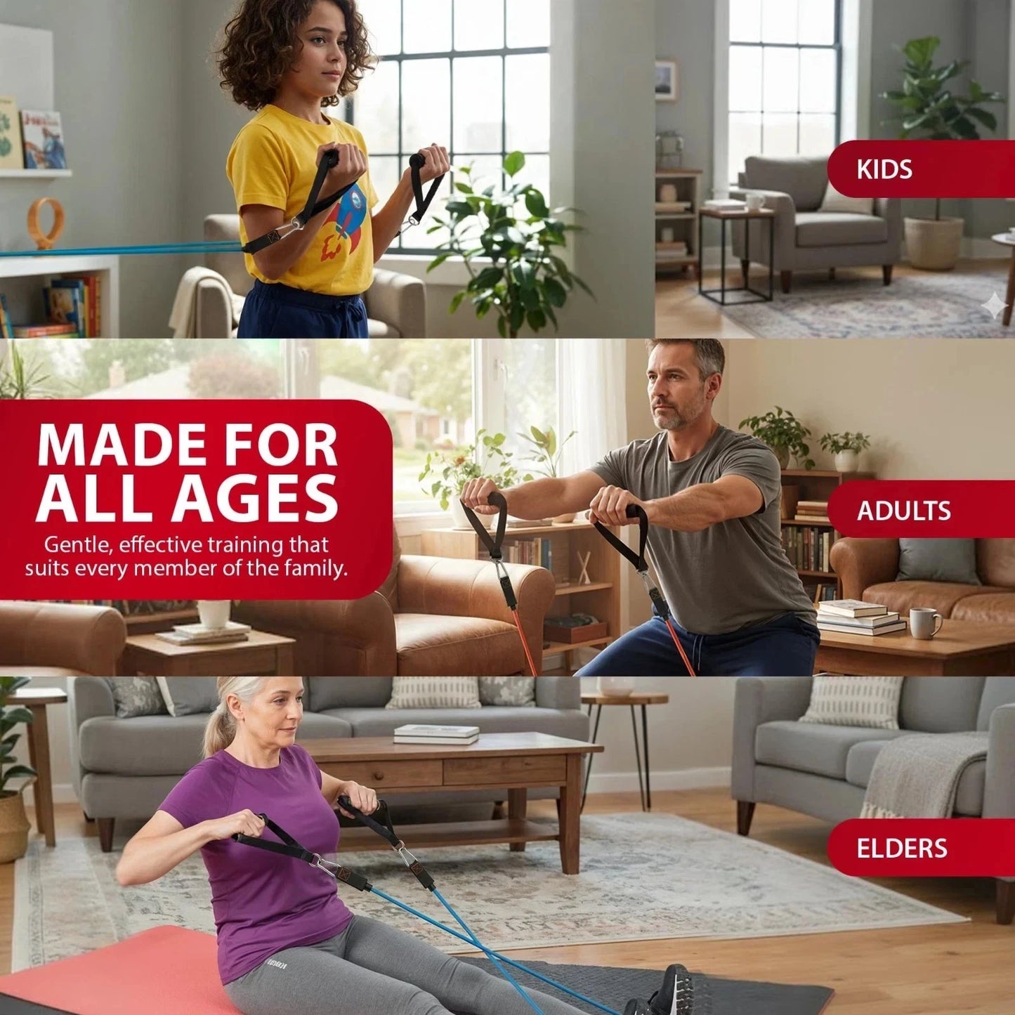 11PCS SET RESISTANCE BANDS WORKOUT EXERCISE CROSSFIT FITNESS YOGA TRAINING TUBES