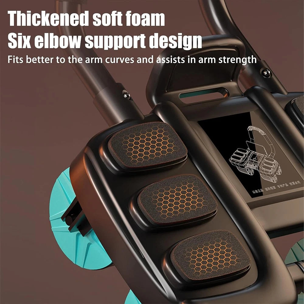 Healthy Belly Wheel with 6 Elbow Support Ab Roller Wheel Abdominal Fitness Wheel