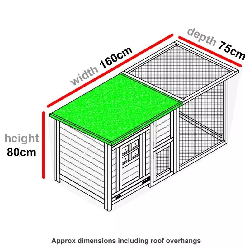 CHICKEN COOP & RUN HEN HOUSE POULTRY ARK HOME NEST BOX COUP COOPS RABBIT HUTCH +