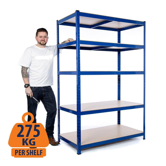 Heavy Duty Steel Shelving Units Metal Garage/Shed Storage Racking 275kg UDL