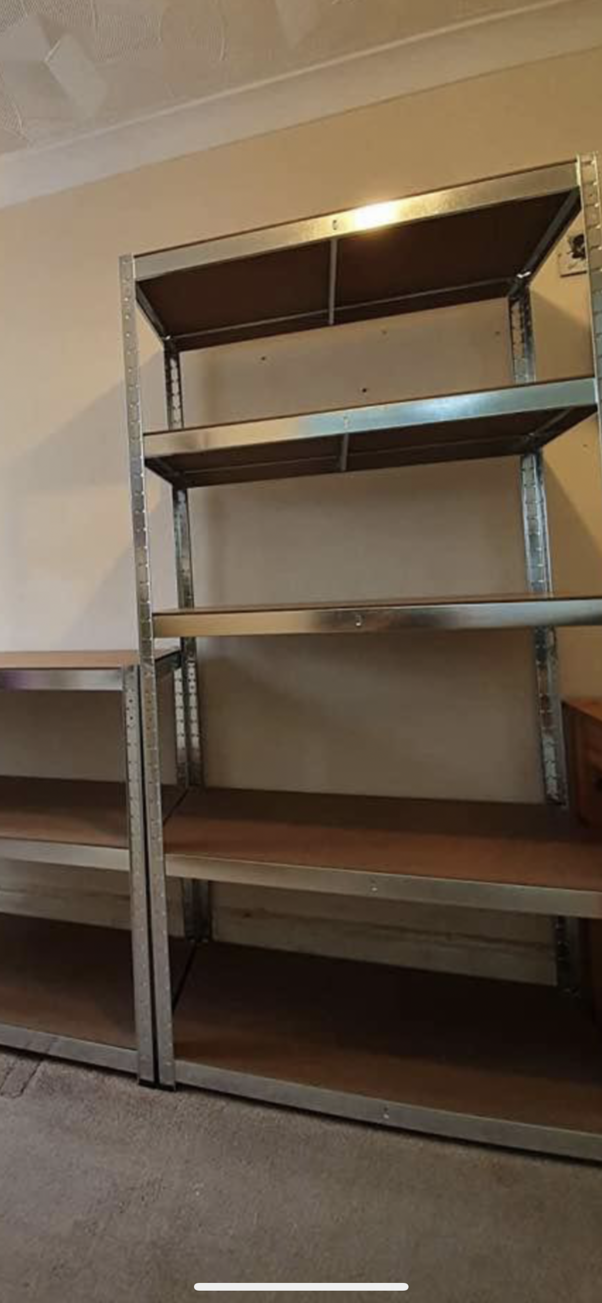 BULK BUY SAVINGS! 3 x UNITS of 180 x 90 x 40cm Galvanised 5 Tier Large Racking Shelf Heavy Duty Garage Shelving Storage Shelves