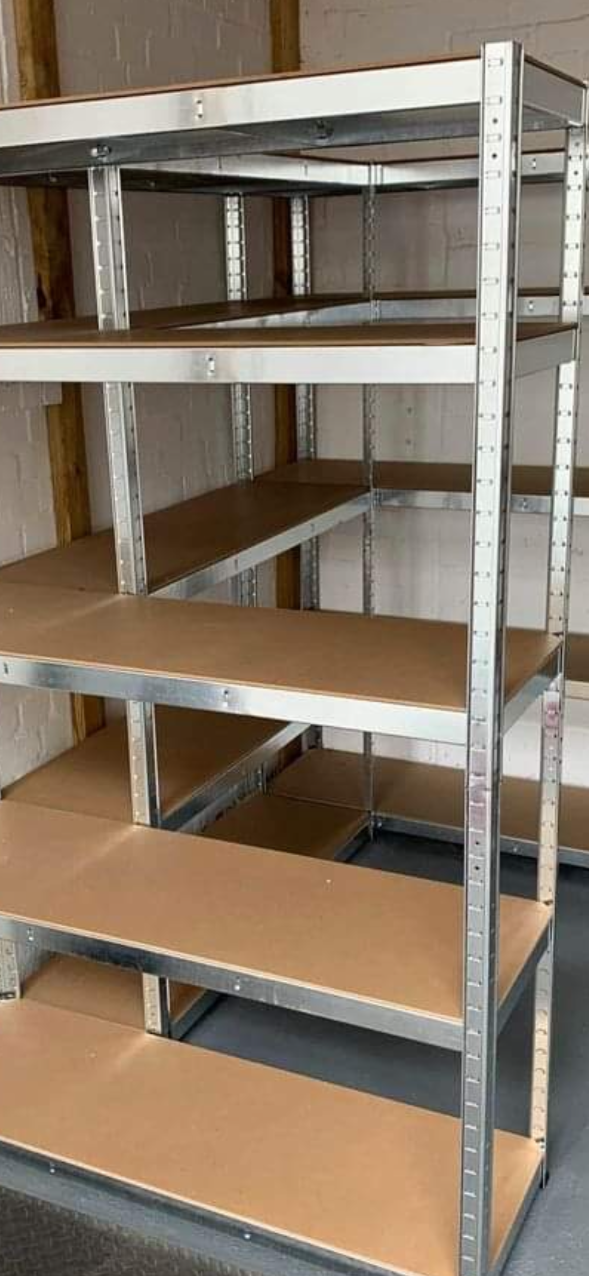 BULK BUY SAVINGS! 3 x UNITS of 180 x 90 x 40cm Galvanised 5 Tier Large Racking Shelf Heavy Duty Garage Shelving Storage Shelves