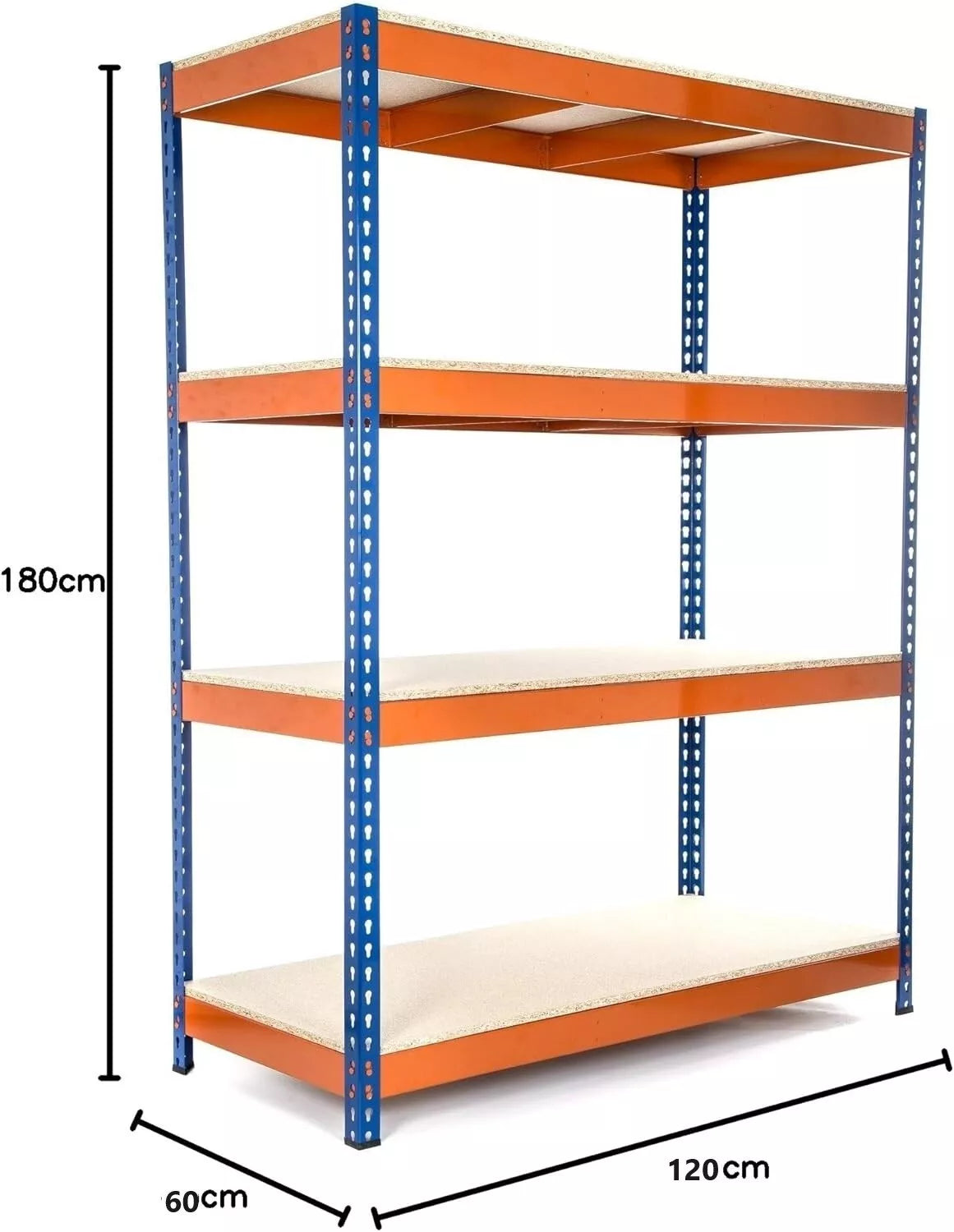 Industrial Heavy Duty Warehouse Racking Garage Shelving Storage Shelves Metal Shelf Unit 4 Tier