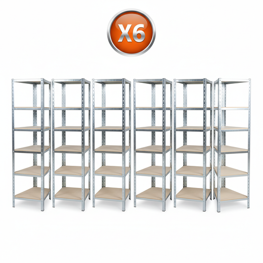 Orange X6 - Six Silver Racks
