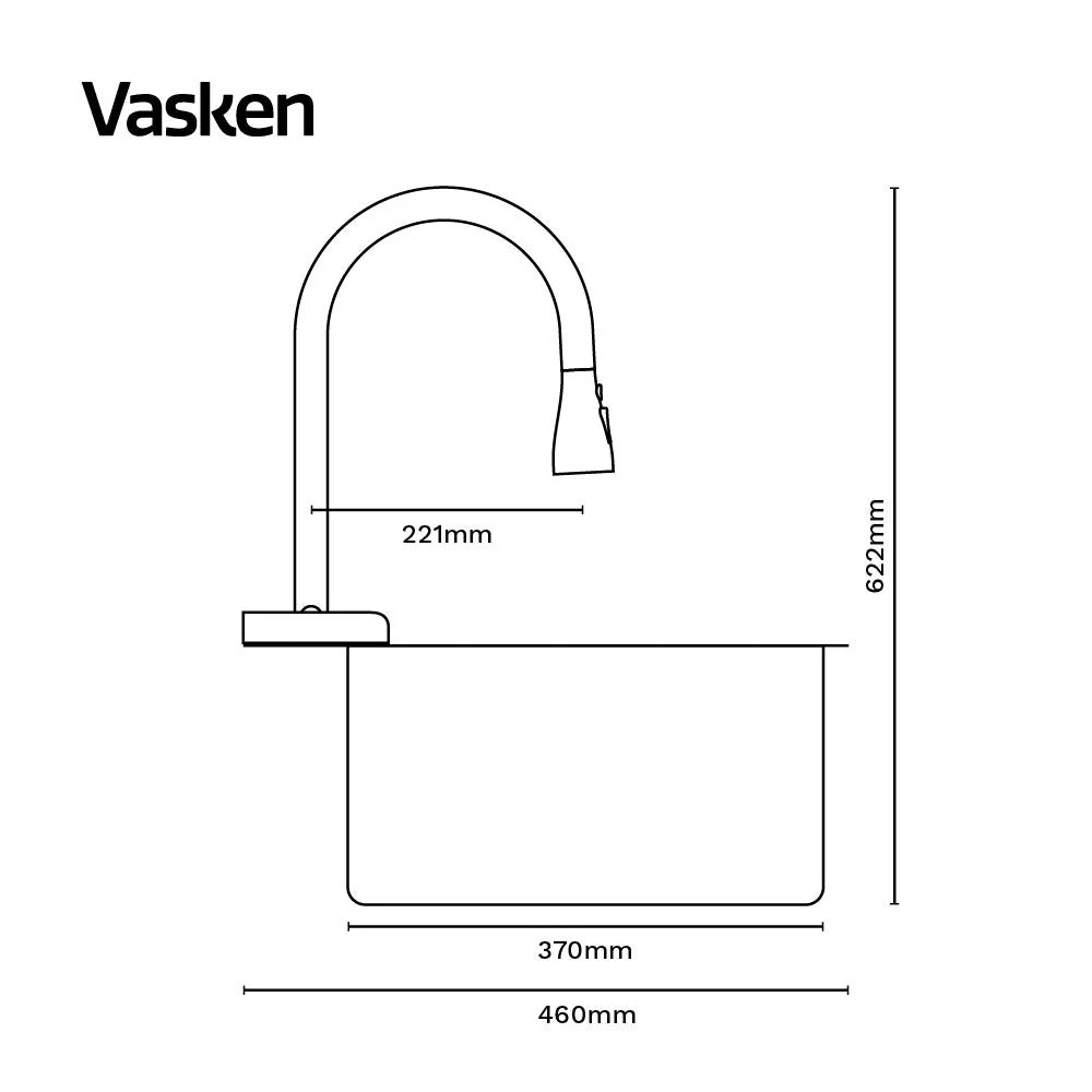 Luxury Gunmetal Sink & Tap set