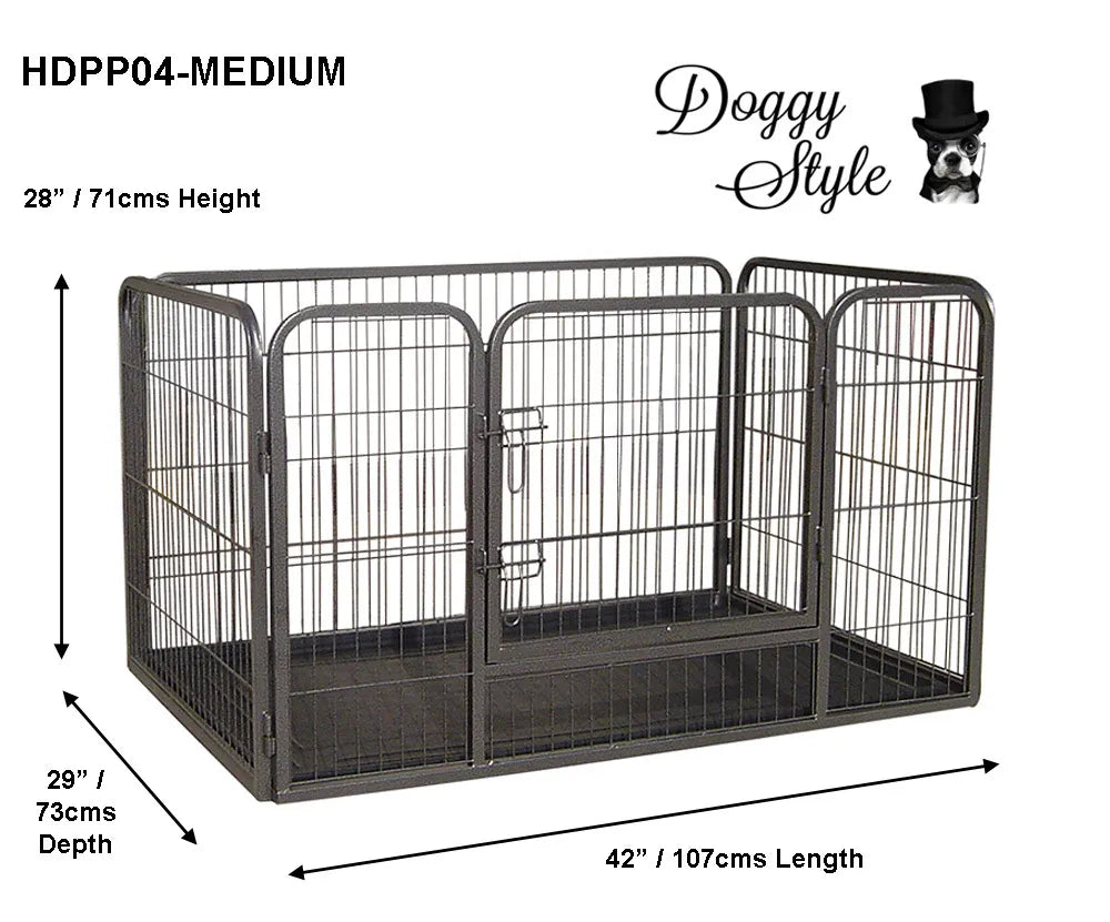 Heavy Duty Puppy Play Pen Whelping Box 4 x Sizes / Dog Enclosure / Playpens / DS