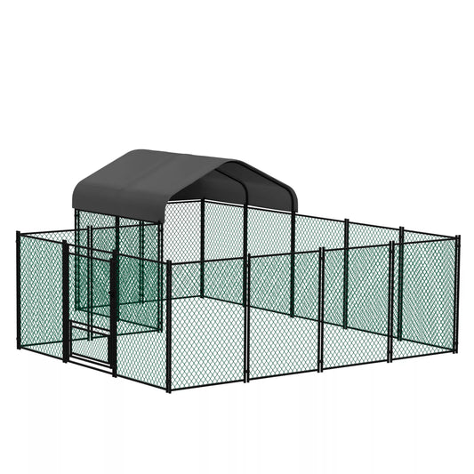 Large Iron Walk-in Chicken Run Coop Cage Hens Rabbit Dogs Ducks Chickens Poultry