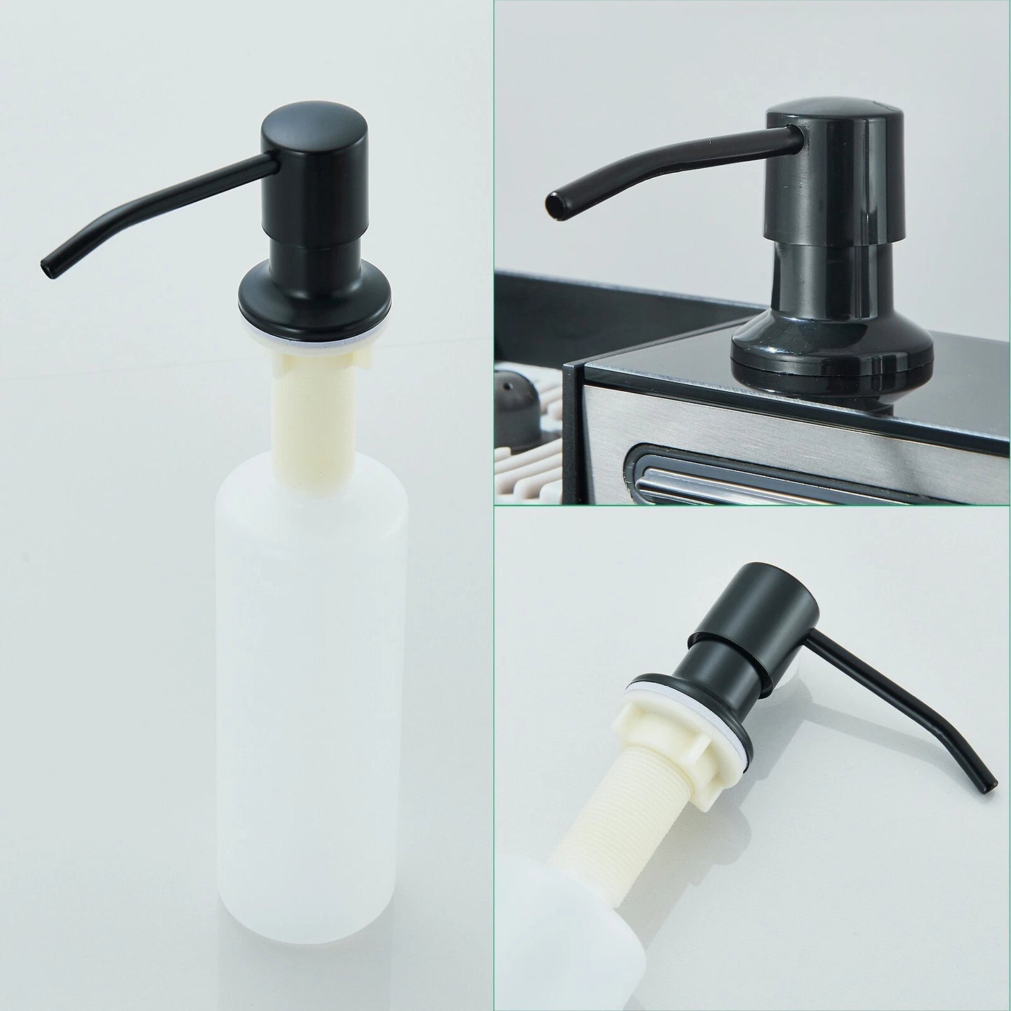 LED Inset Kitchen Sink Set Stainless Steel Single Bowl with Mixer Tap Waste Kits