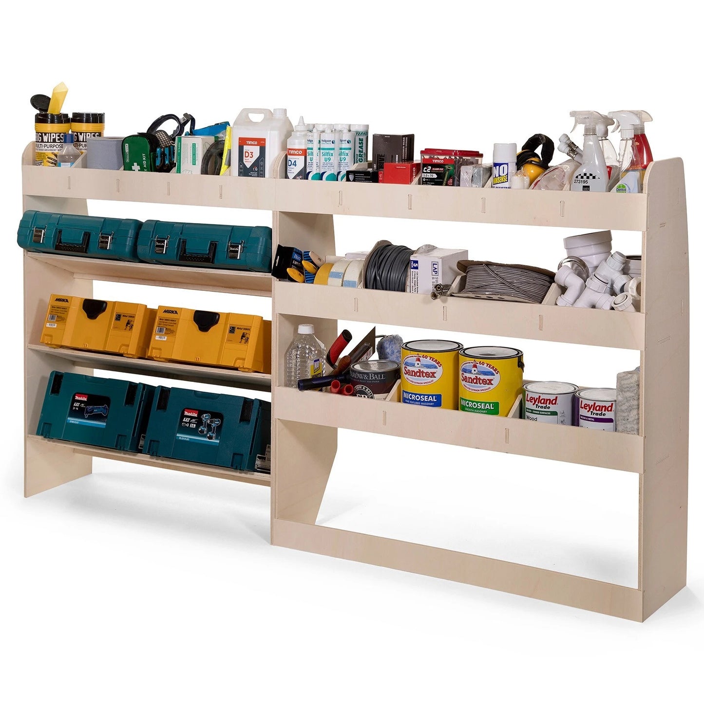 Vauxhall Vivaro 2019+ LWB Toolbox Storage DOUBLE Van Racking & Tool Organiser