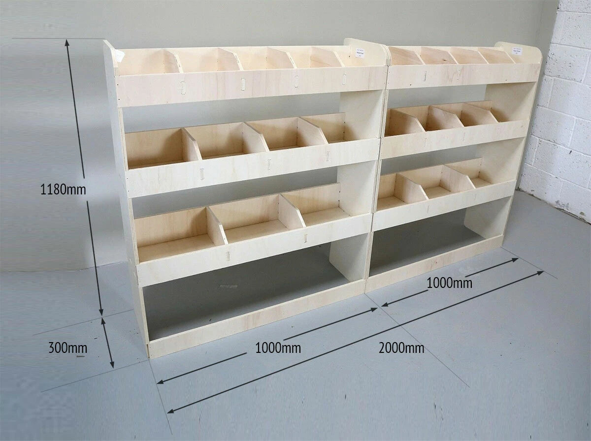 Vauxhall Vivaro SWB 2015-19 Full Driver Side Van Racking Tool Storage Shelving