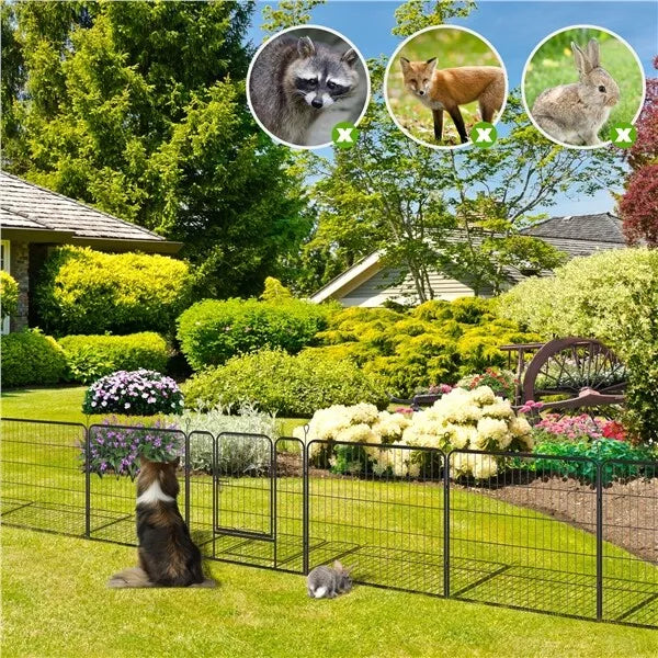 Pet Dog Pen 6 Panel Foldable Cat Puppy Playpen Indoor/Outdoor Enclosure Run Cage