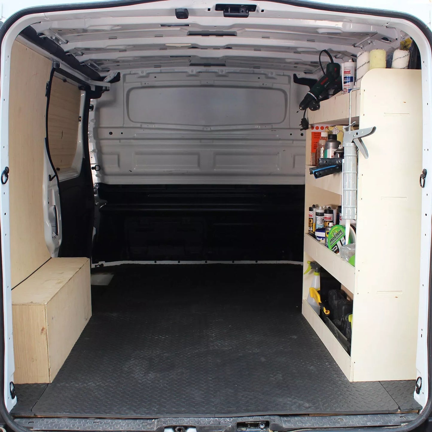 Renault Trafic Traffic SWB 2015+ Van Racking Tool Storage Shelving OS Rear