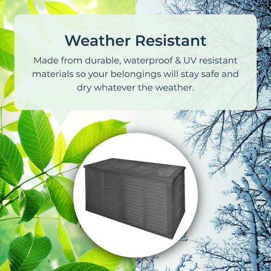 Extra Large Storage Outdoor Box Garden Container Plastic Chest Patio XL 750L
