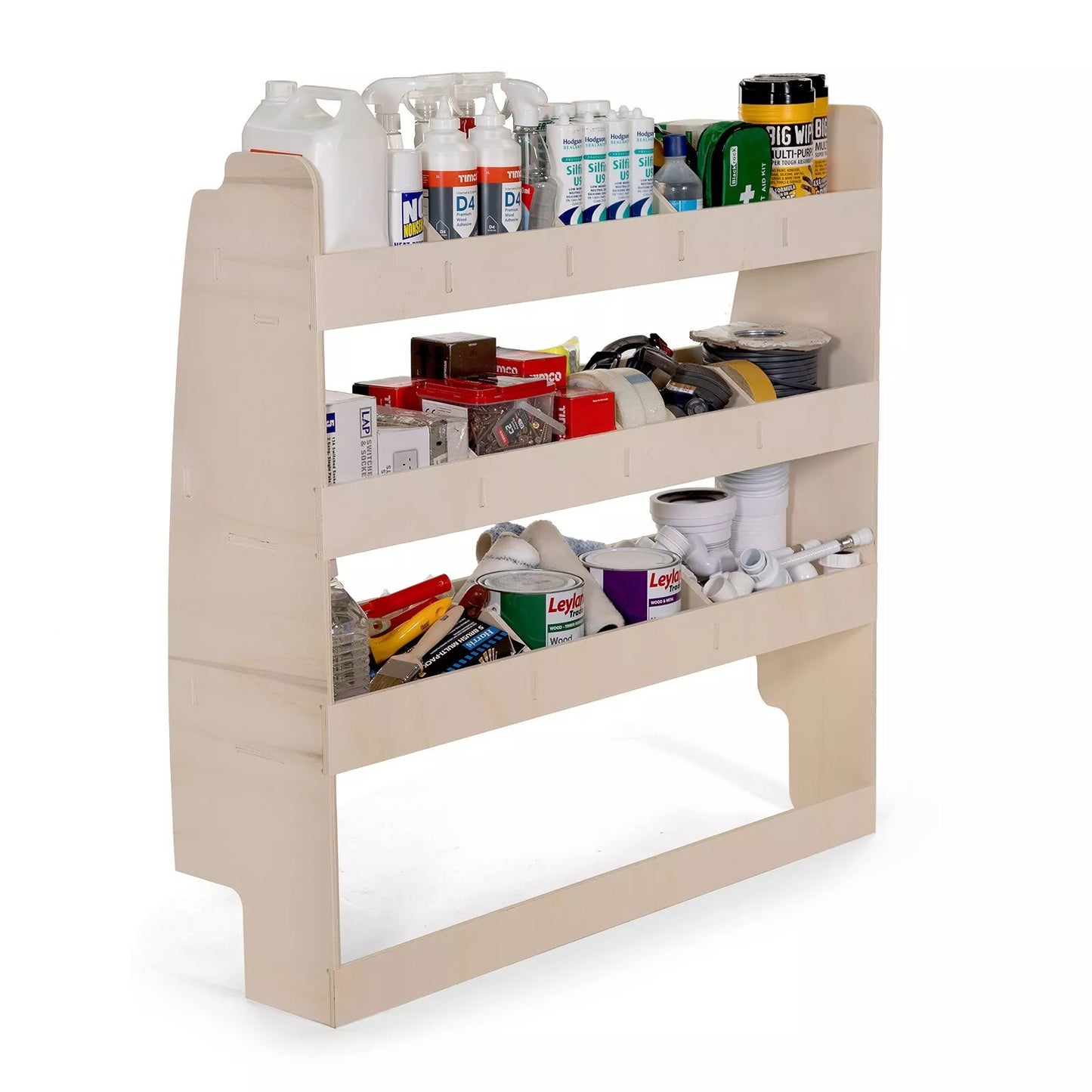 VW Caddy Cargo SWB (2020+) Van Racking Van Shelving Tool Storage, Driver side