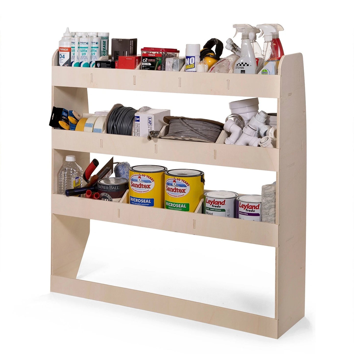Vauxhall Vivaro LWB 2019+ DOUBLE Van Racking Tool Storage Shelving Van Organiser