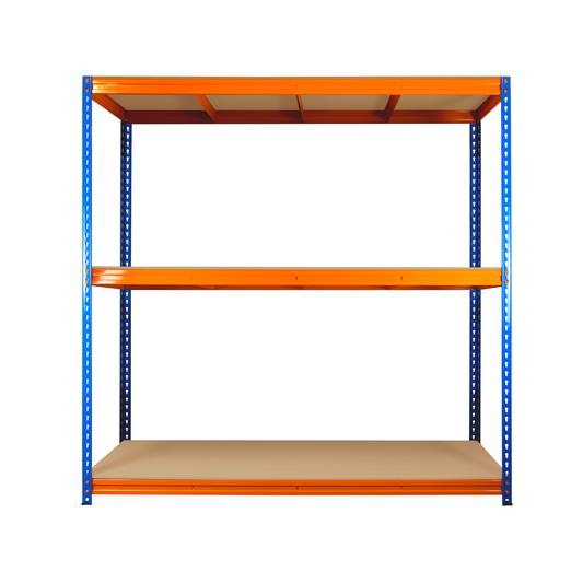 Industrial Warehouse Racking Garage Storage Workshop Shelves 180 x 180 x 60d cm Metal Shelving Units 1.2mm Thick Steel 350kg per Shelf