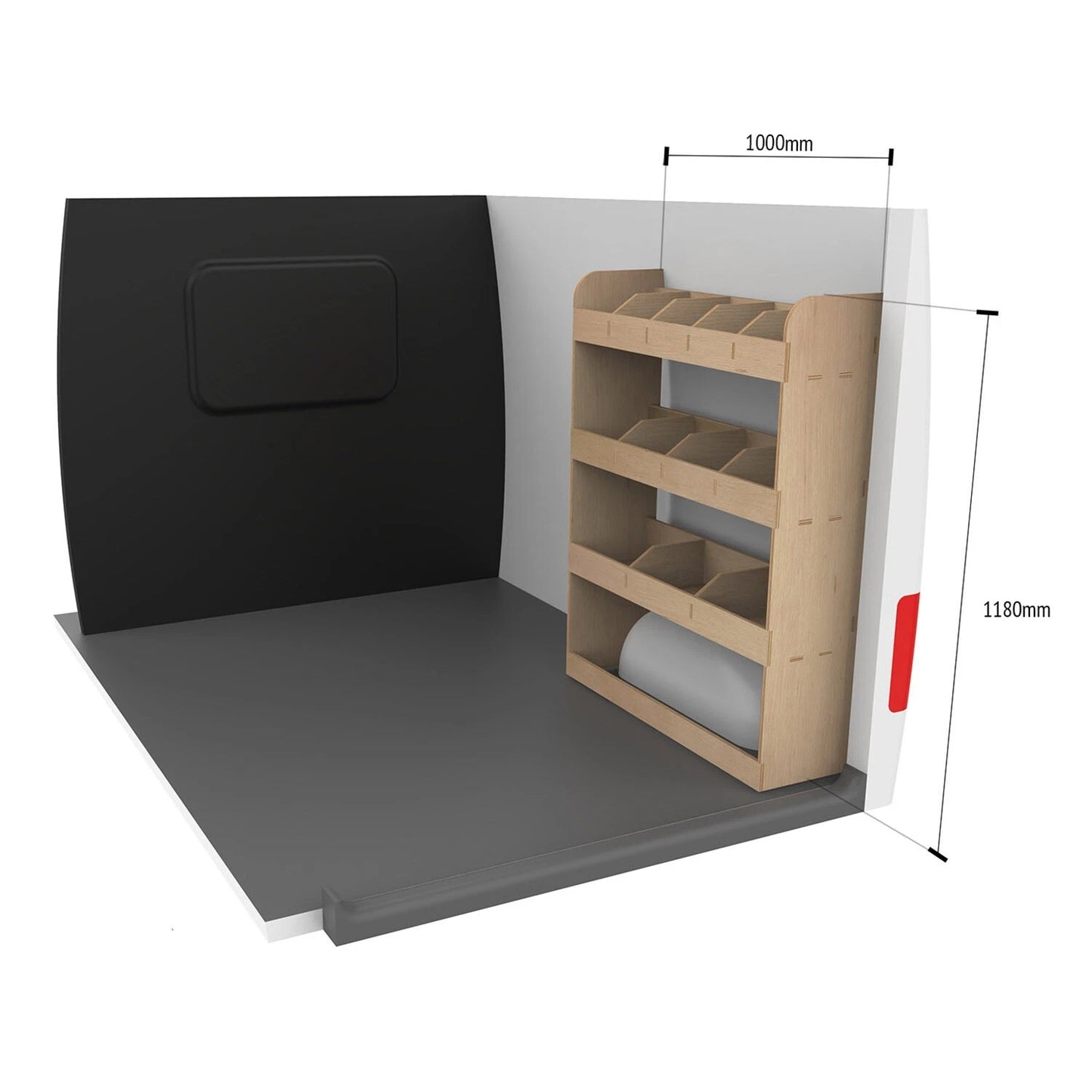 Ford Transit Custom SWB Van Racking Shelving Tool Storage OS & NS Rear Van Rack