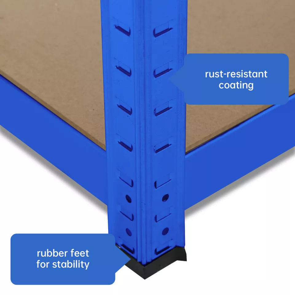 Blue 180X120X45CM Metal Shelving Units 5 Tiers Heavy Duty Steel Garage Shelving
