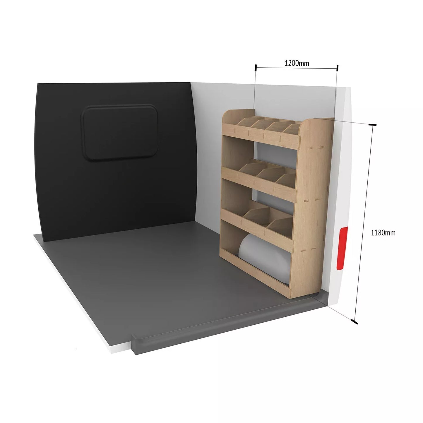 Vauxhall Vivaro LWB 2019+ Van Racking Shelving Tool Storage Organiser OS Rear