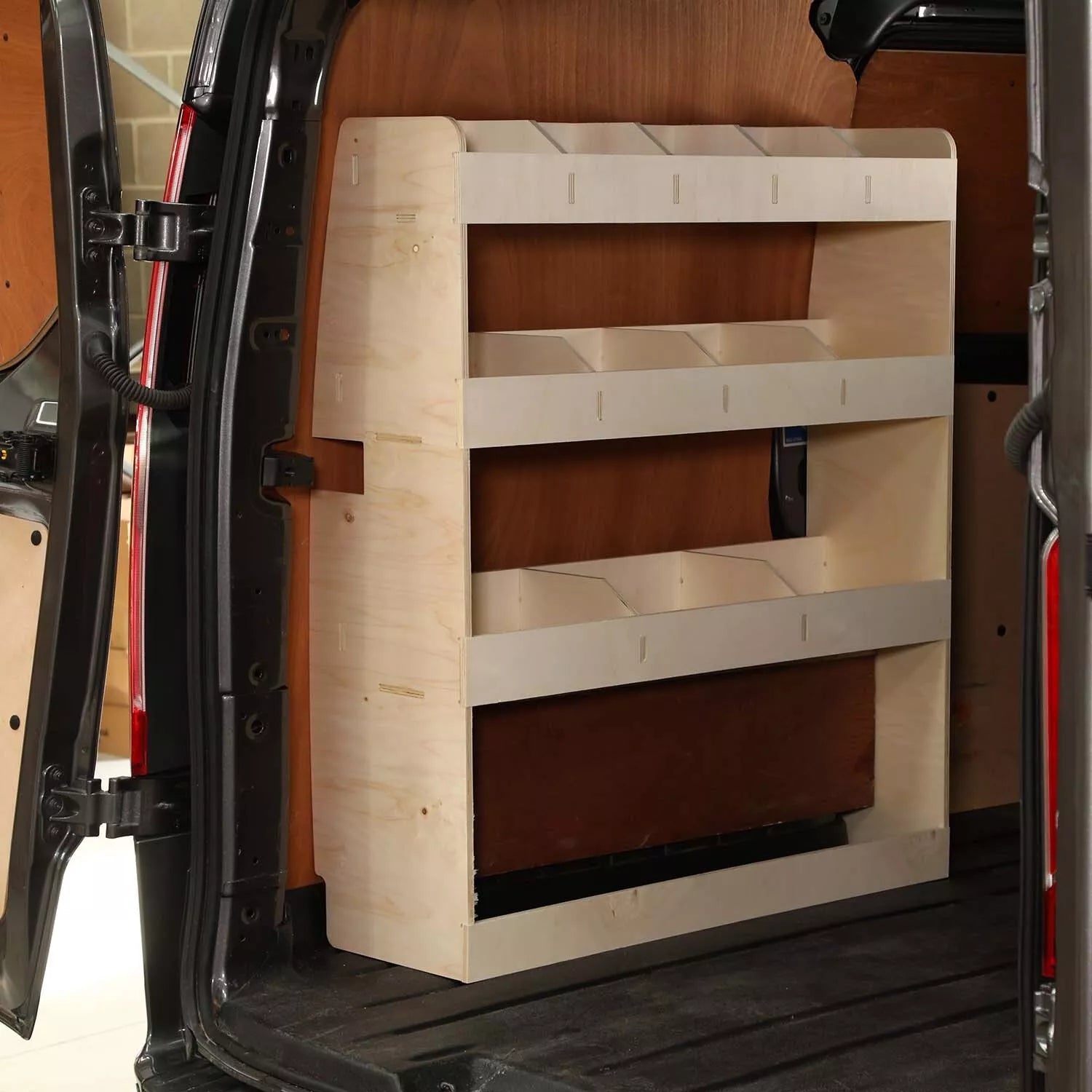 Van Racking Transit Removable Ford Transit Custom SWB Van Racking Shelving Tool Storage OS & NS Rear ...
