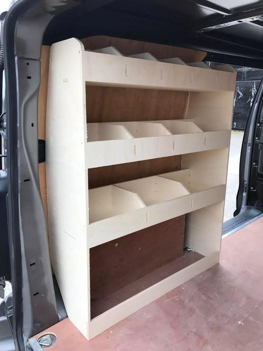 Peugeot Expert 2016+ MWB Van Racking Tool Storage Shelving Van Organiser NS Rear