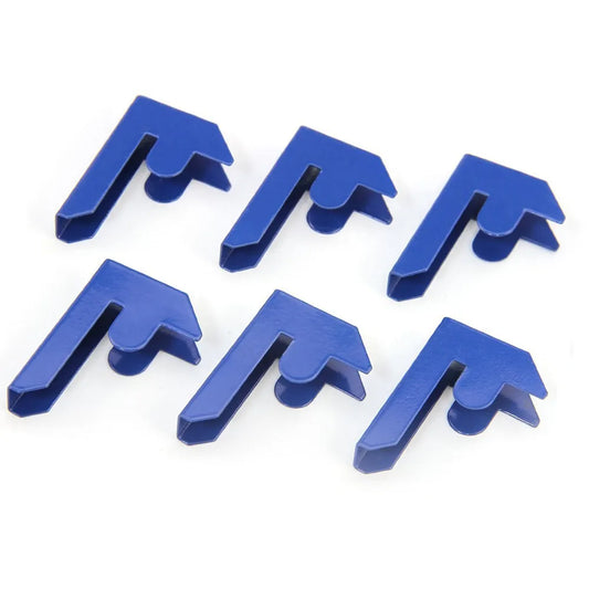 Shelving Racking Bay Joining Hooks Pack of 6X Blue Shelf Rack Connectors