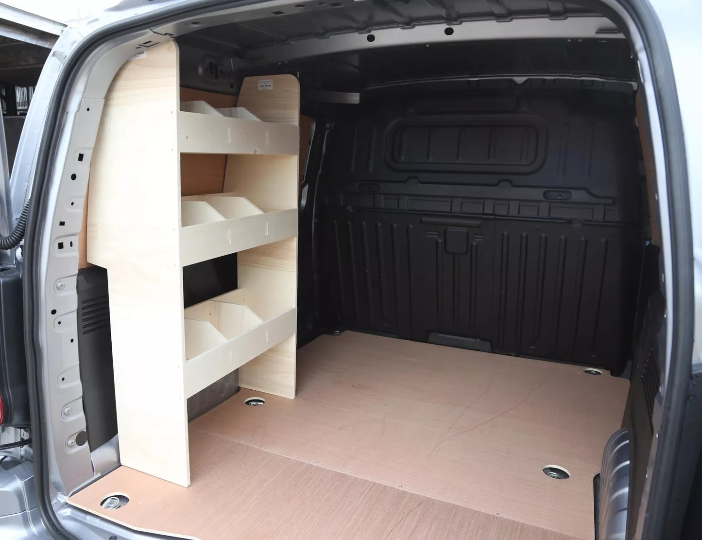 Toyota Proace City SWB 2019+ Van Racking Tool Storage Shelving NS Rear