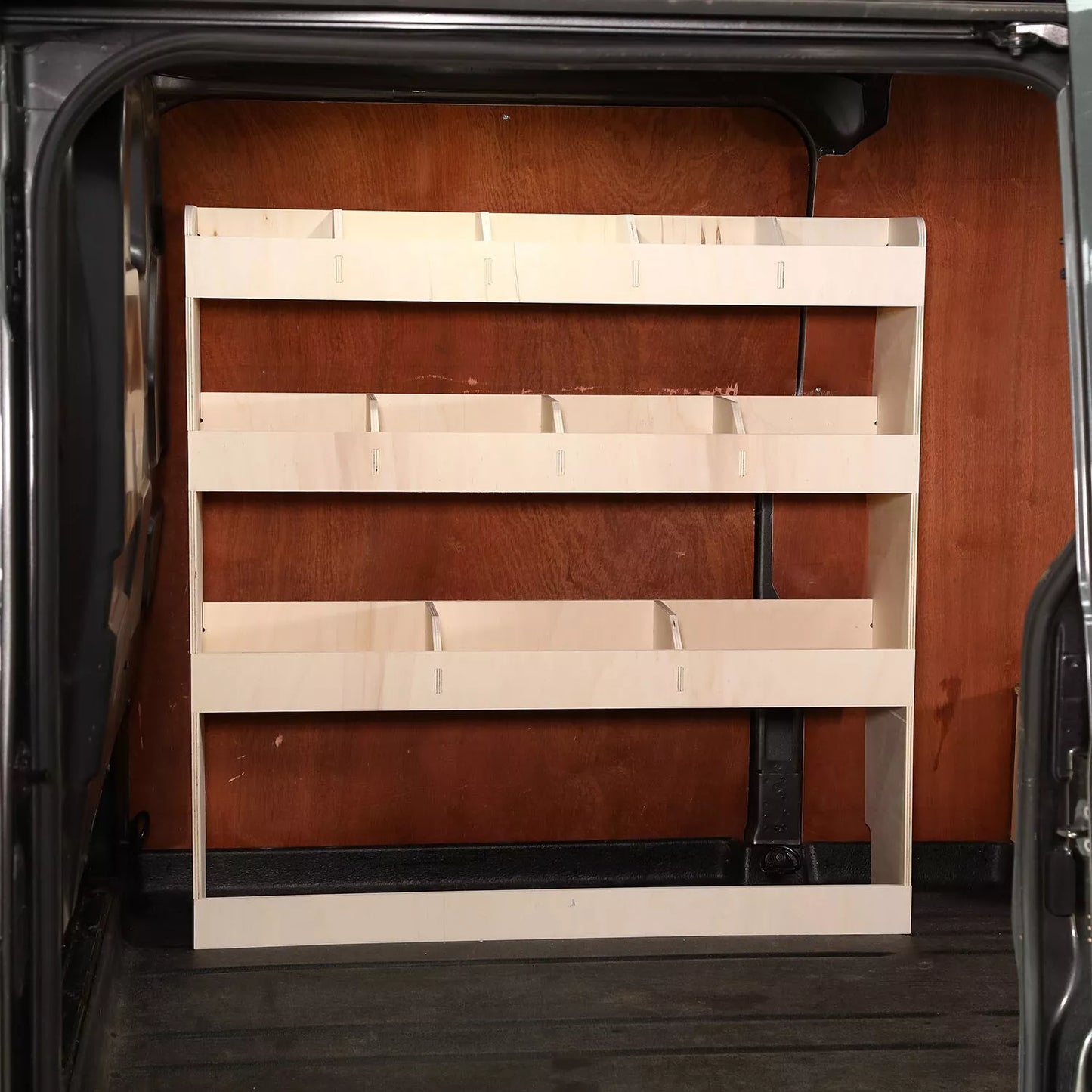 Vauxhall Vivaro LWB 2019+ Van Racking Tool Storage Shelving Organiser OS Front