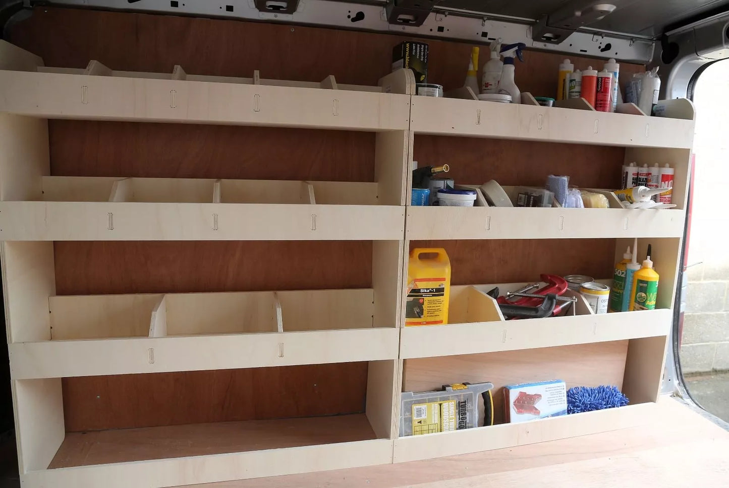 Vauxhall Vivaro SWB 2015-19 Full Driver Side Van Racking Tool Storage Shelving