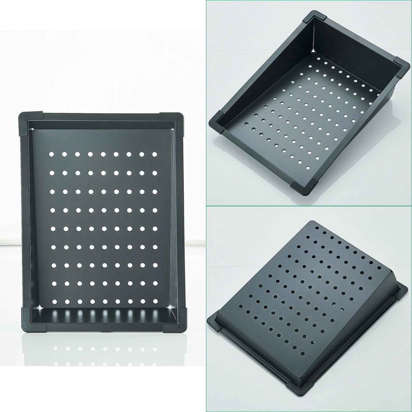 LED Inset Kitchen Sink Set Stainless Steel Single Bowl with Mixer Tap Waste Kits