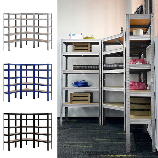 1500mm High Galvanised Corner Shelving/Racking Kit Garage Storage Shelves 150kg