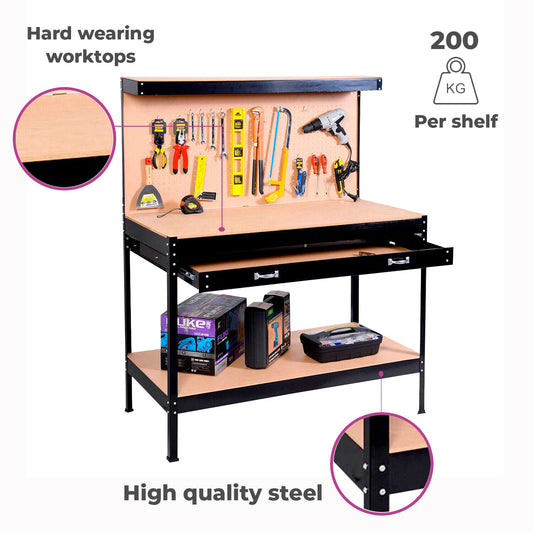 Heavy Duty Metal Workbench Workstation