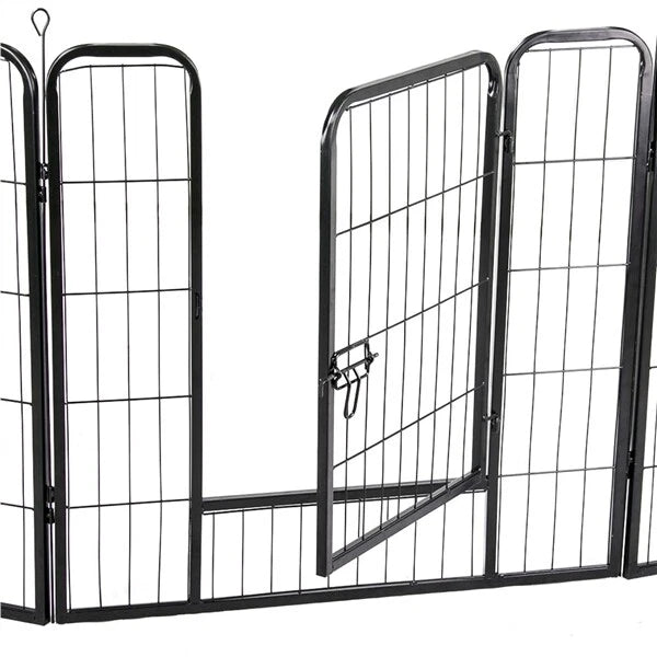 Pet Dog Pen 6 Panel Foldable Cat Puppy Playpen Indoor/Outdoor Enclosure Run Cage