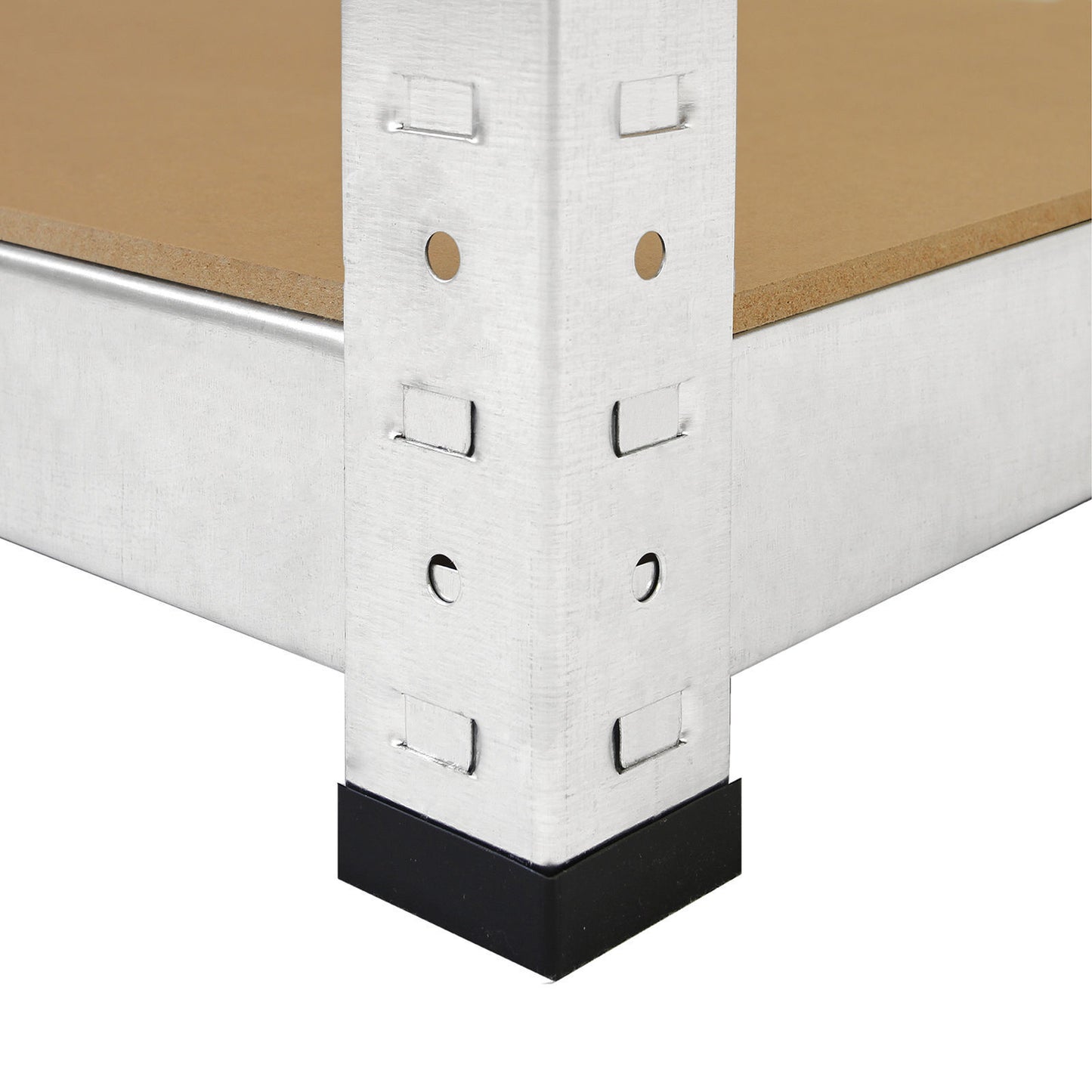 2 x Galvanised Shelving | Garage Unit Storage Racking Heavy Duty Shelves 200kg