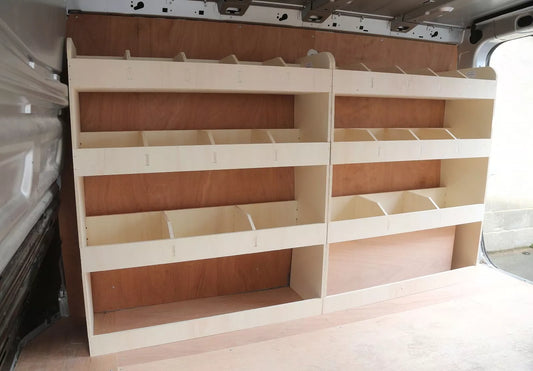 Vauxhall Vivaro SWB 2015-19 Full Driver Side Van Racking Tool Storage Shelving
