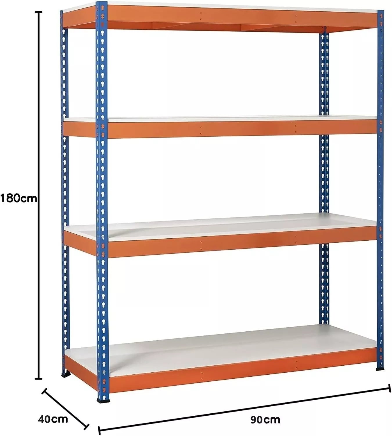 Industrial Heavy Duty Warehouse Racking Garage Shelving Storage Shelves Metal Shelf Unit 4 Tier