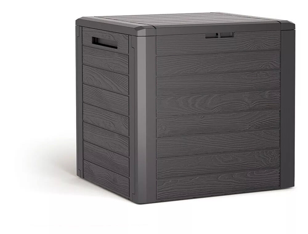 140 Litre Compact Plastic Outdoor Balcony Patio Garden Storage Box Waterproof
