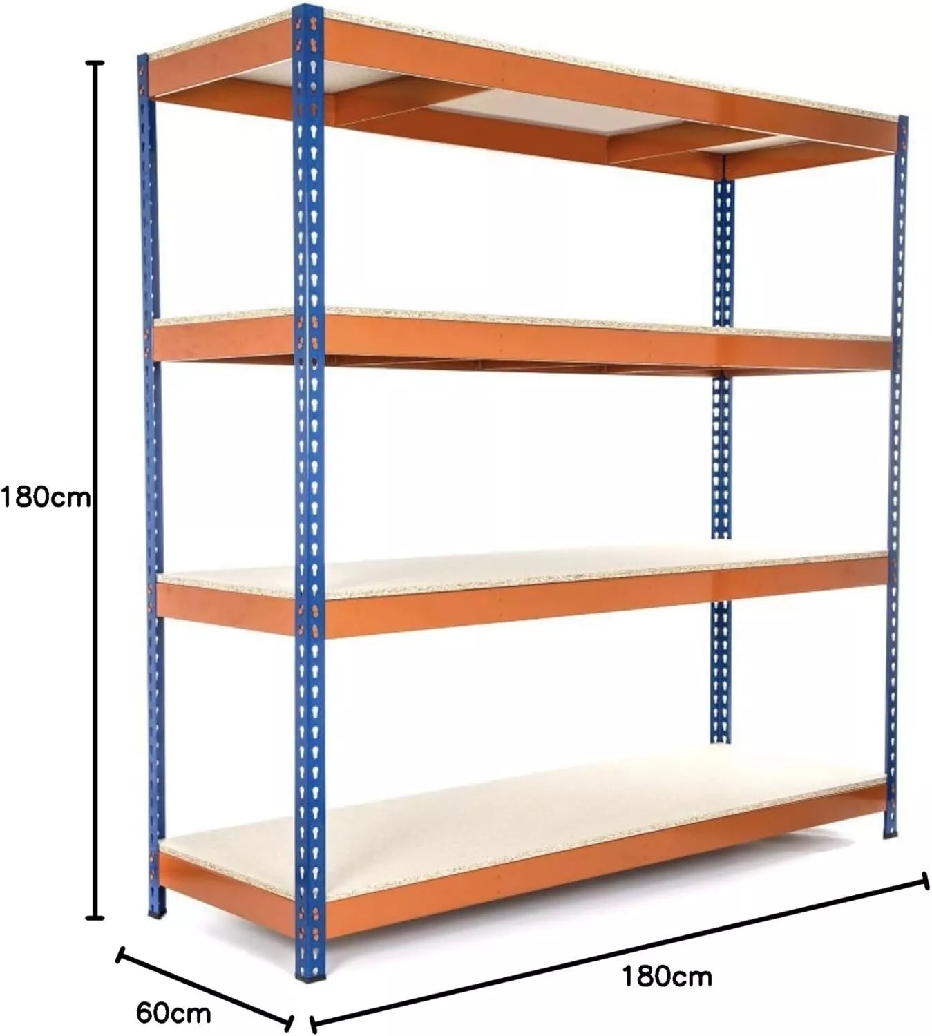 Industrial Heavy Duty Warehouse Racking Garage Shelving Storage Shelves Metal Shelf Unit 4 Tier