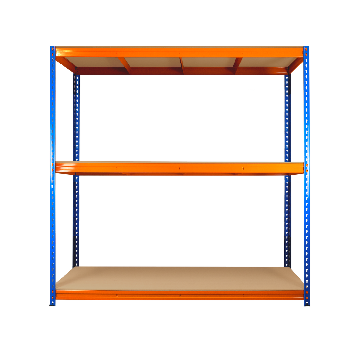 Industrial Warehouse Racking Garage Storage Workshop Shelves 180 x 180 x 45d cm Metal Shelving Units 1.2mm Thick Steel 350kg per Shelf