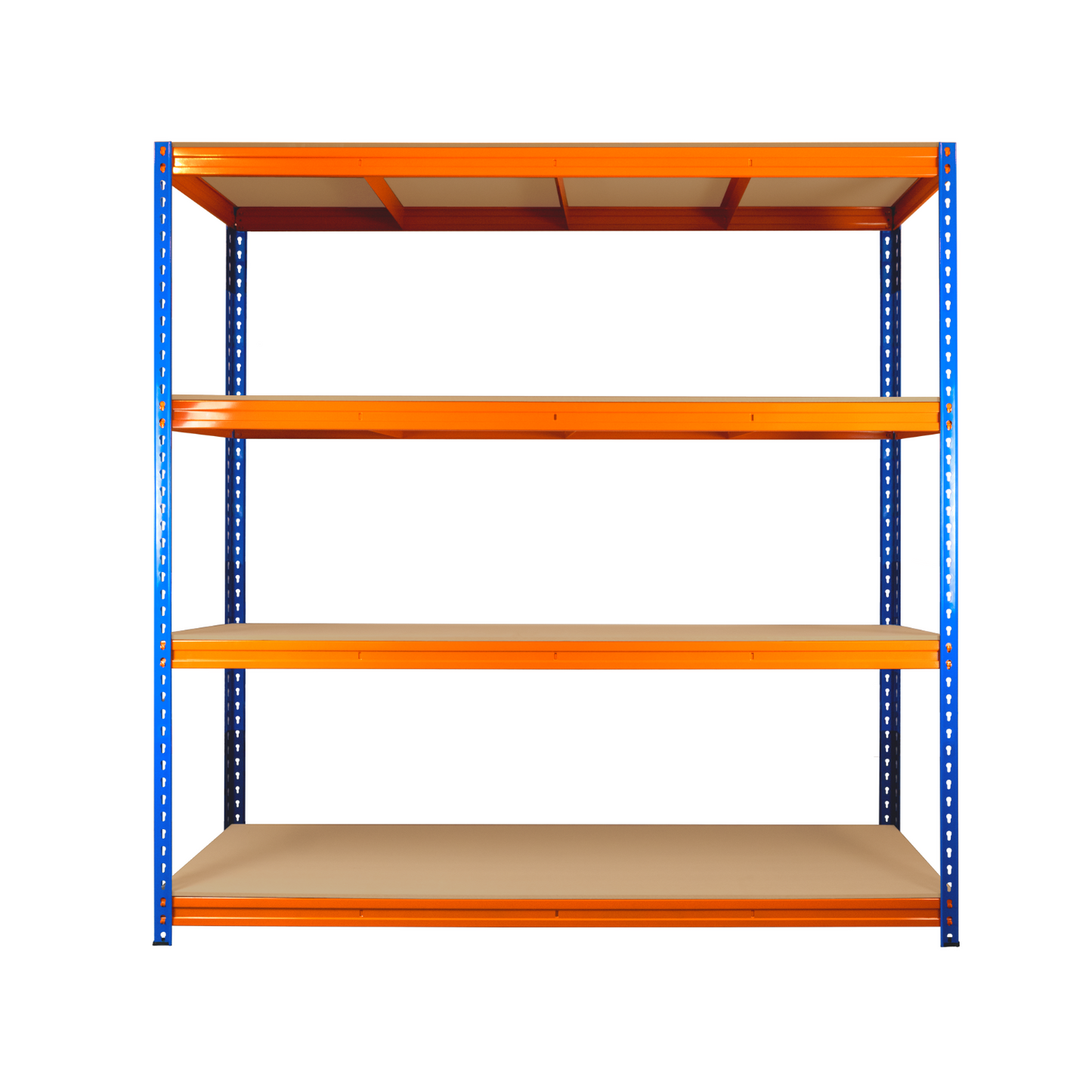 Industrial Warehouse Racking Garage Storage Workshop Shelves 180 x 180 x 45d cm Metal Shelving Units 1.2mm Thick Steel 350kg per Shelf